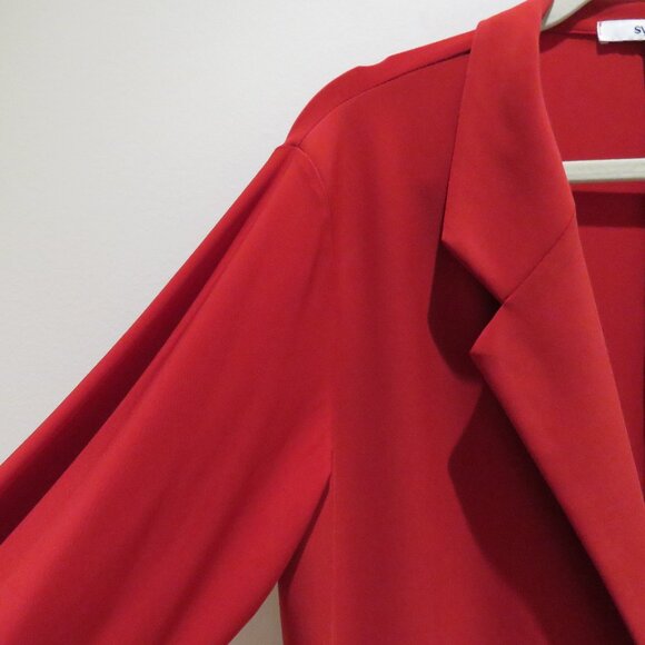 SYMPLI The Blazer in Red Stretch Jersey Lagenlook Comfort Travel Size US 12 NWT - Picture 6 of 13